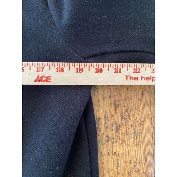 Banana Republic Women’s Open Front Black Coat Small Polyester Blend mid length - Picture 6 of 7